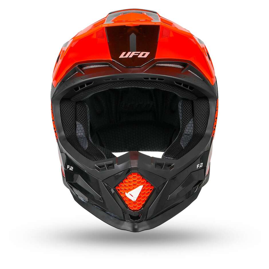 Ufo ECHUS Cross Enduro Motorradhelm Orange Schwarz