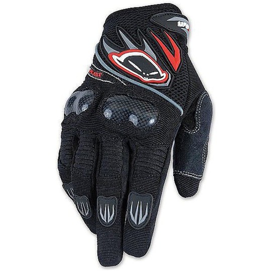 UFO Enduro Moto Cross Gloves Model Mx Carbon Black