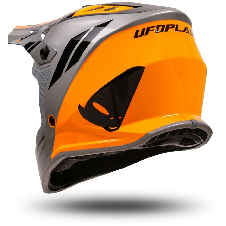 Ufo KOREY Child Moto Cross Helmet Gray Orange