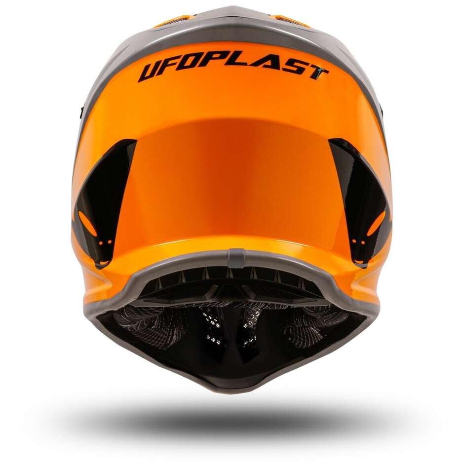 Ufo KOREY Kinder Moto Cross Helm Grau Orange