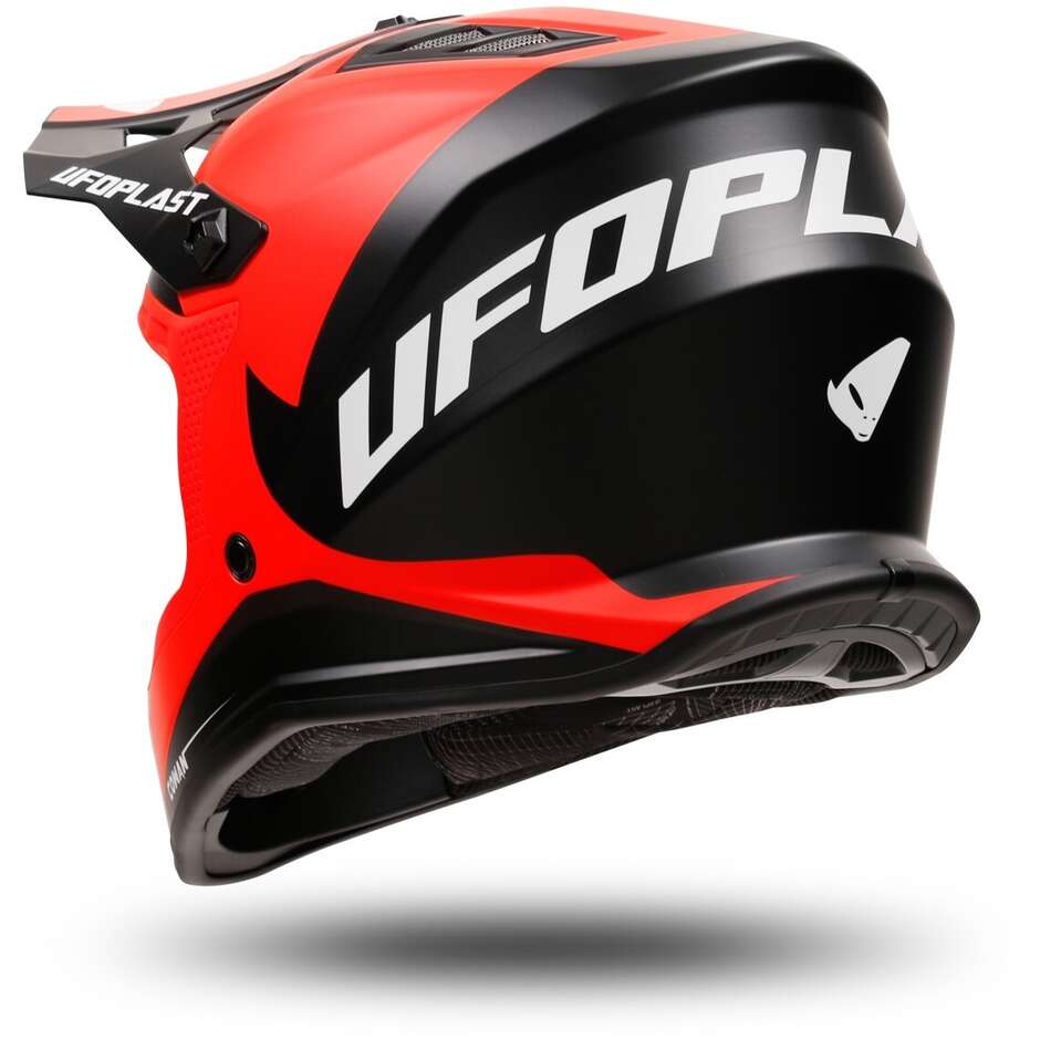 Ufo KOREY Kinder Moto Cross Helm Schwarz Rot