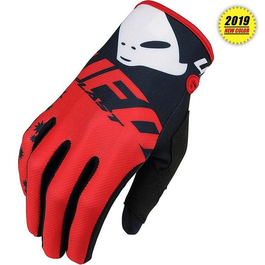 Ufo MIZAR Cross Enduro Motorcycle Gloves Red Black