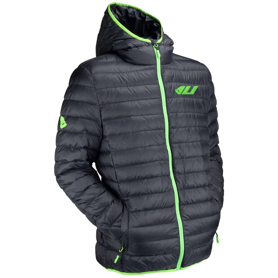 Ufo Motorradjacken WINTERJACKE Schwarze Daunenjacke