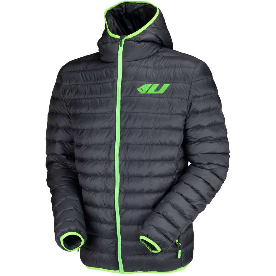 Ufo Motorradjacken WINTERJACKE Schwarze Daunenjacke