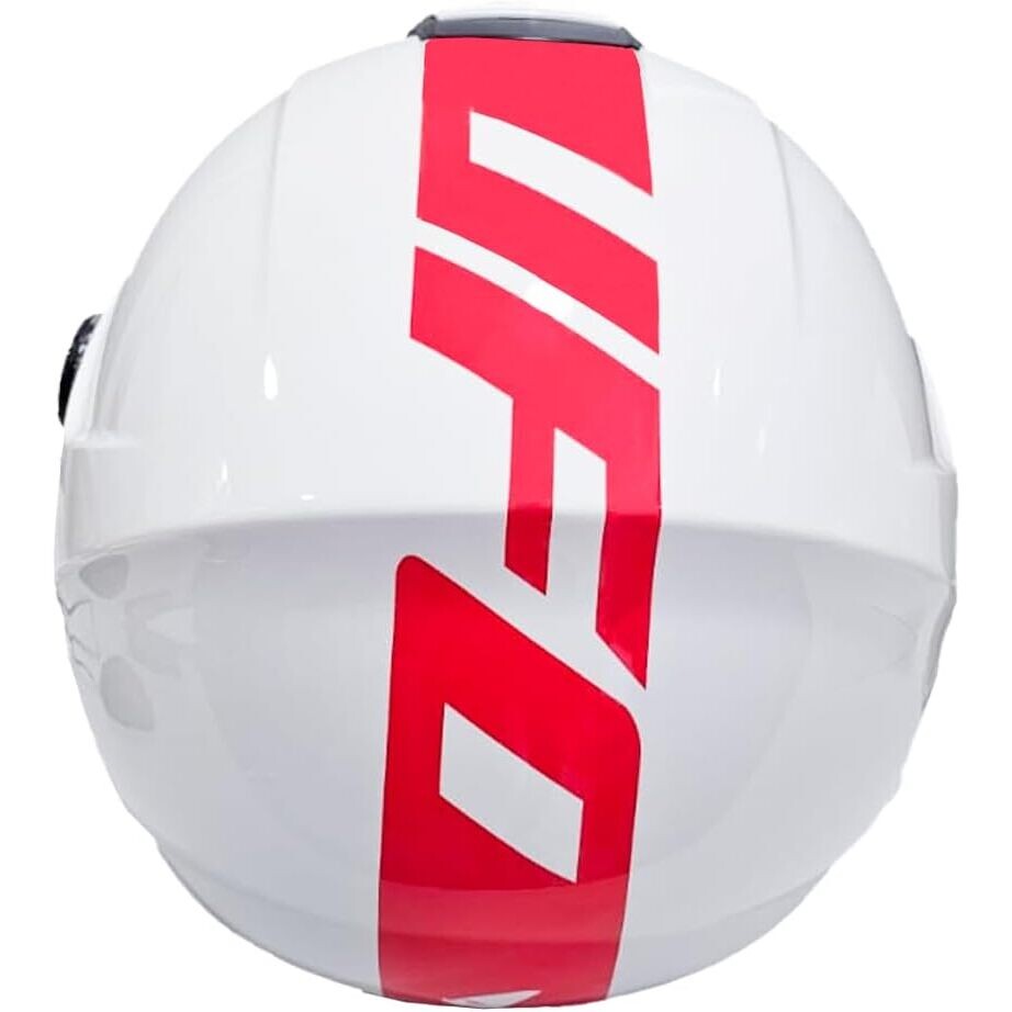 Ufo NIXIE Jet Motorradhelm Weiß Rot