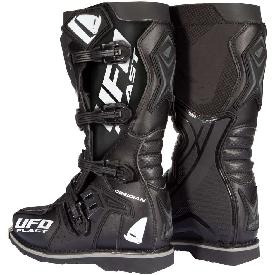 Ufo OBSIDIAN Cross Enduro Motorcycle Boots Black