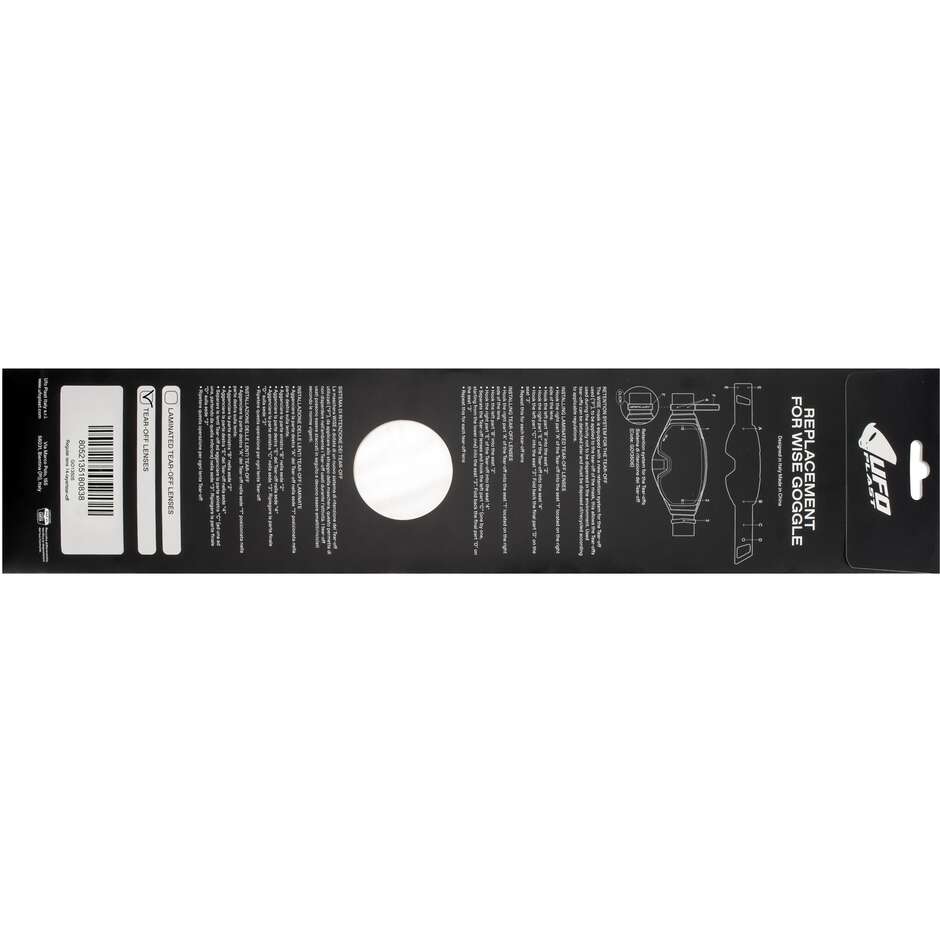 Ufo Regular Tear-off Abreißgläser für WISE-Brillen; WISE PRO (14 Tränen)
