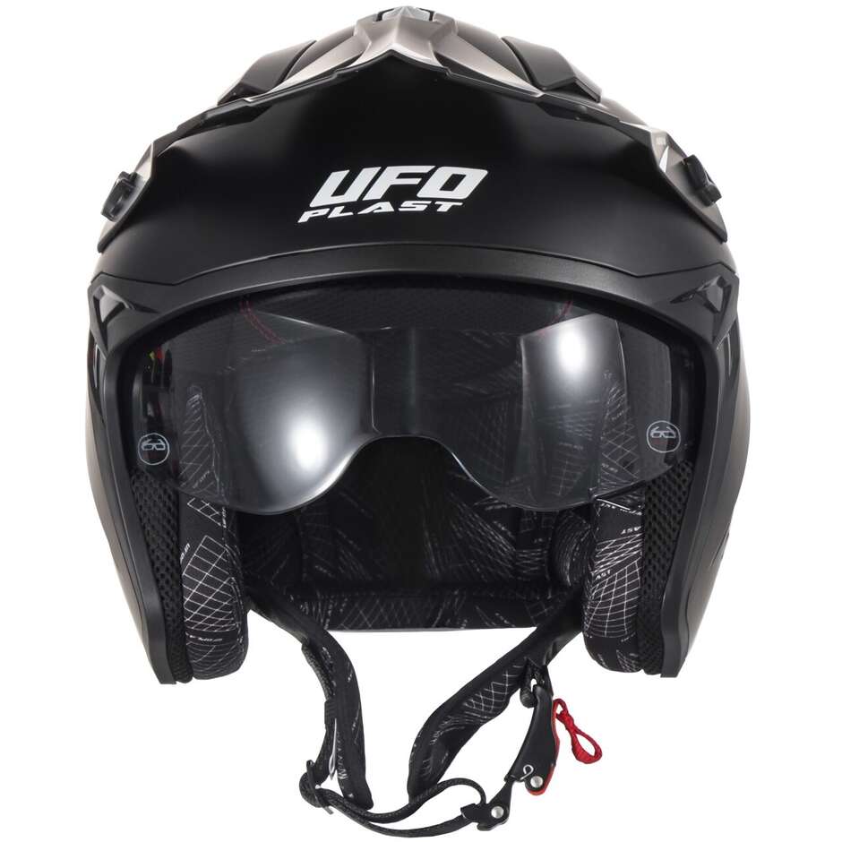 Ufo SHERATAN JET Black Motorcycle Helmet