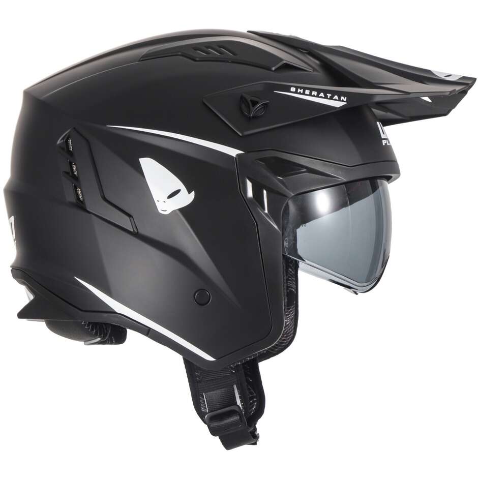 Ufo SHERATAN JET Black Motorcycle Helmet