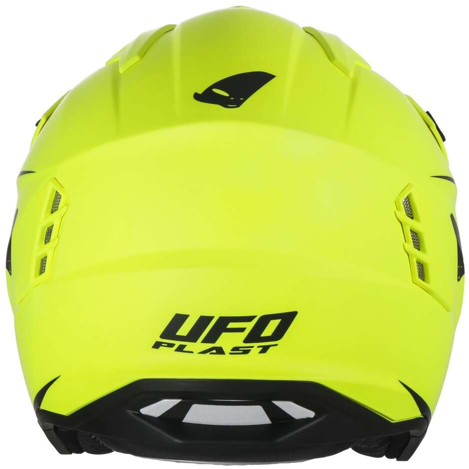 Ufo SHERATAN JET Jet Motorcycle Helmet Fluo Yellow
