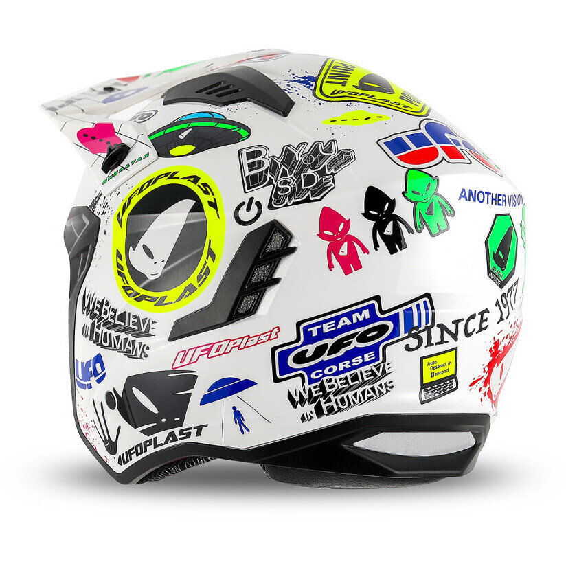 Ufo SHERATAN JET Jet Motorradhelm Weiß