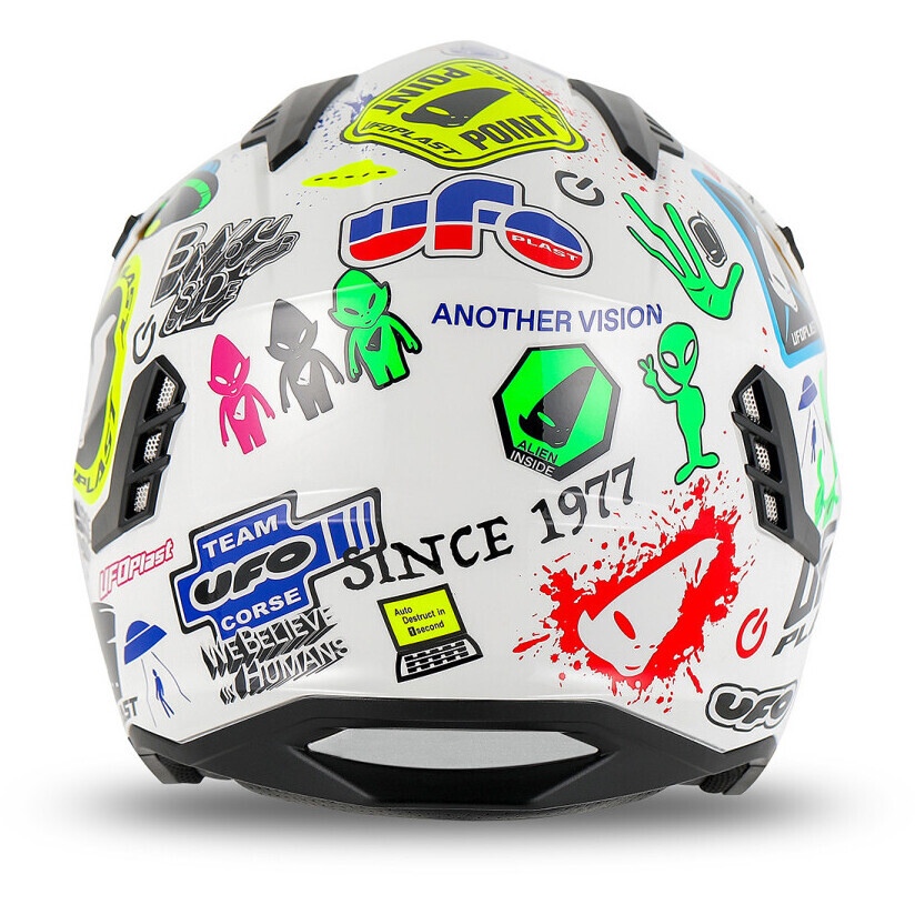 Ufo SHERATAN JET Jet Motorradhelm Weiß