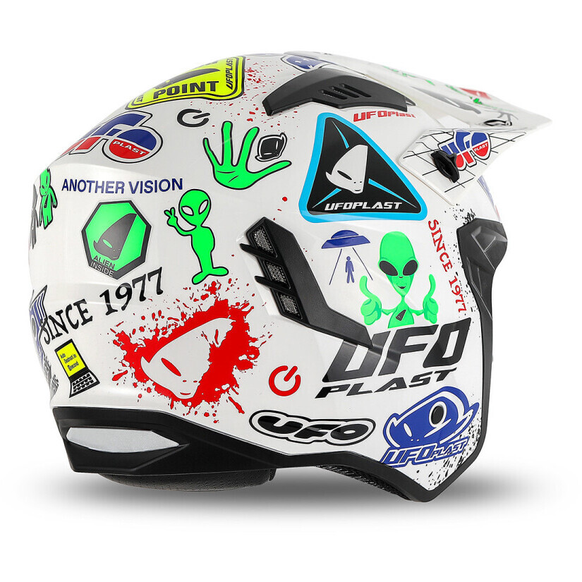 Ufo SHERATAN JET Jet Motorradhelm Weiß