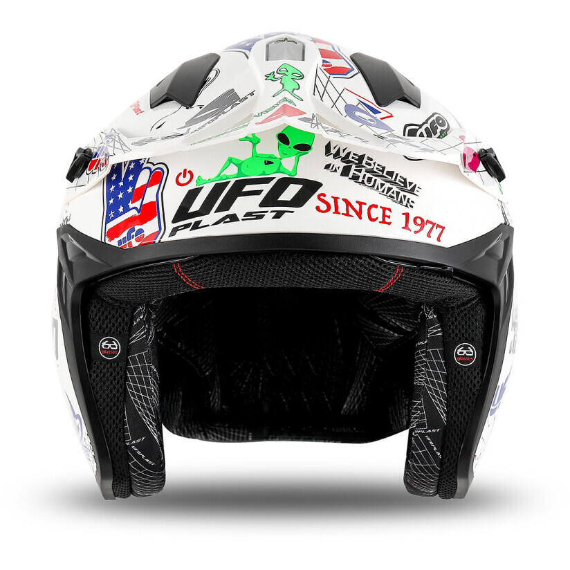 Ufo SHERATAN JET Jet Motorradhelm Weiß