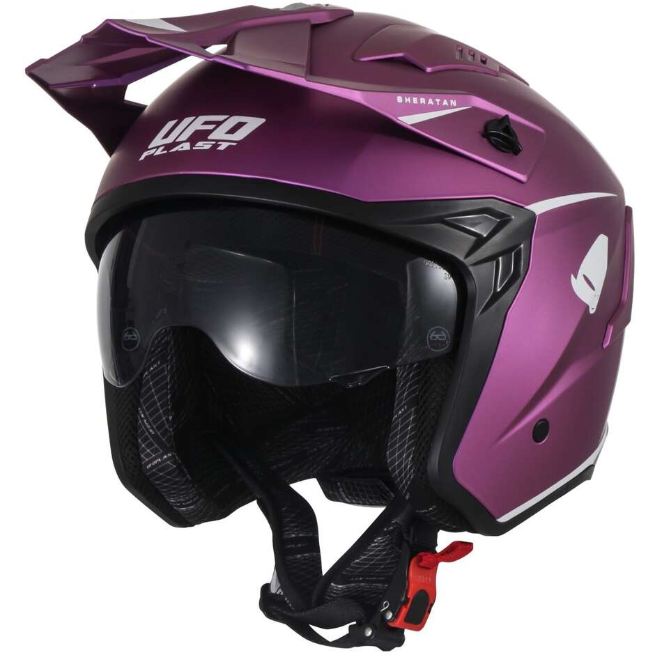 Ufo SHERATAN JET Purple Motorcycle Helmet