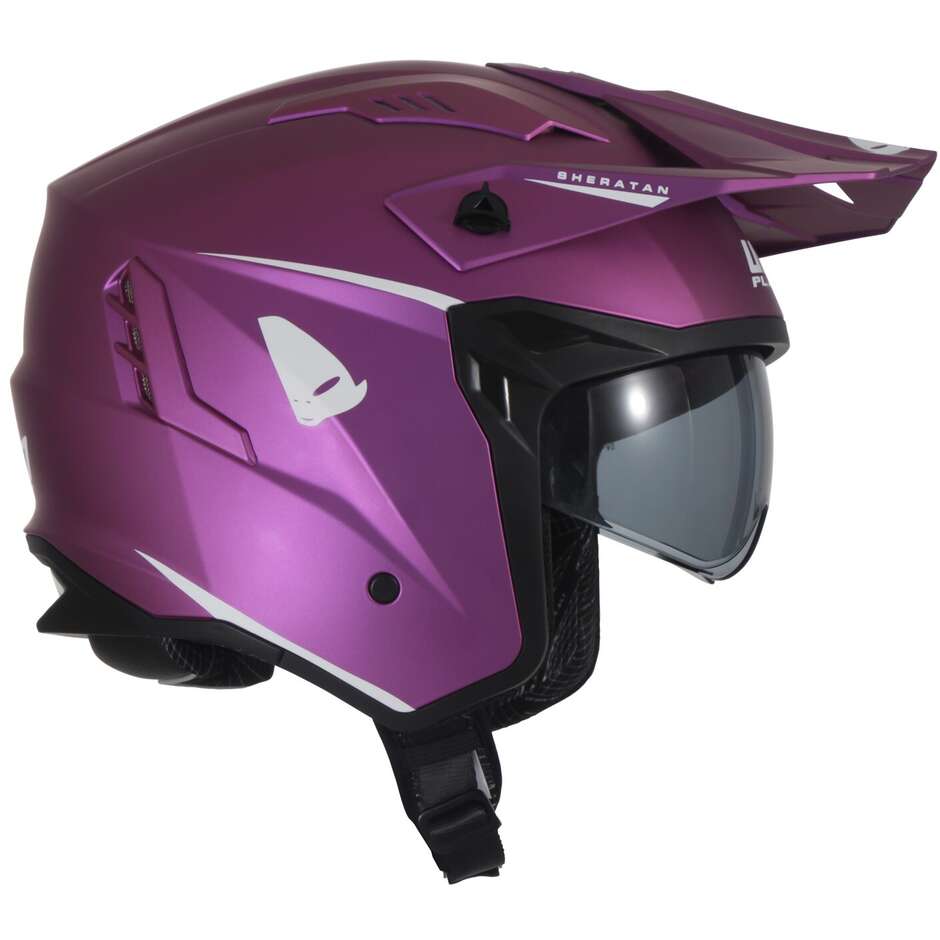 Ufo SHERATAN JET Purple Motorcycle Helmet