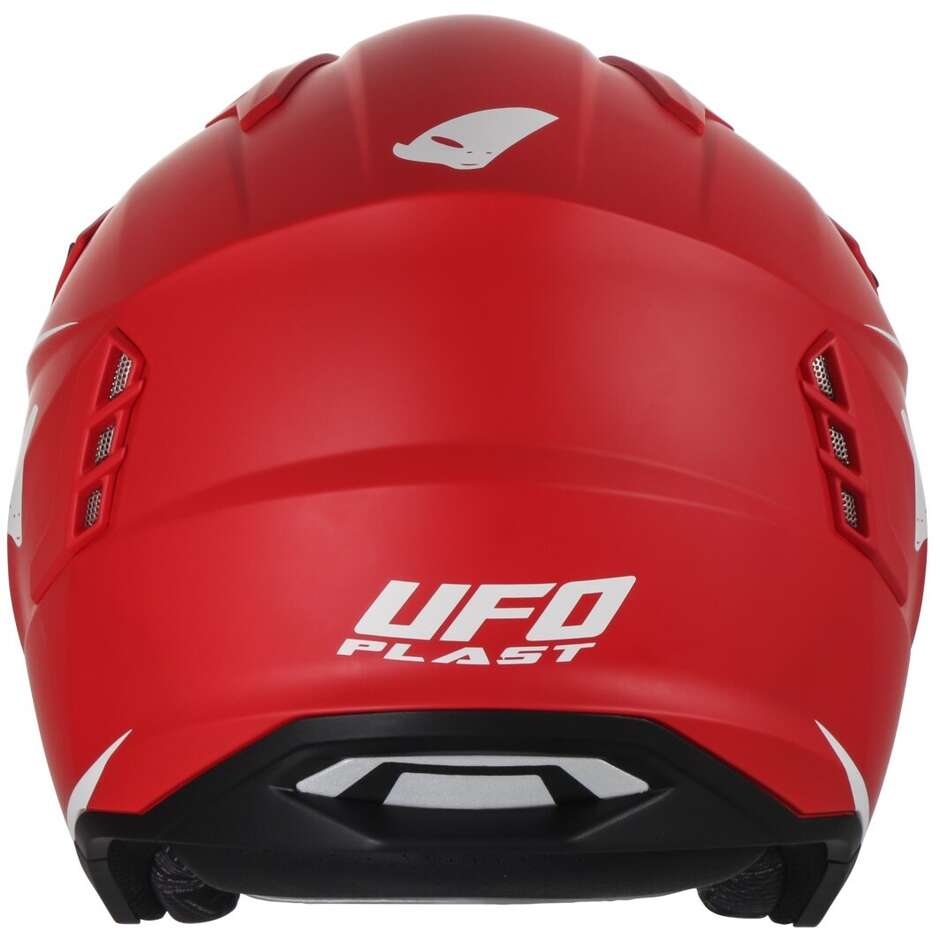 Ufo SHERATAN JET Red Motorcycle Jet Helmet