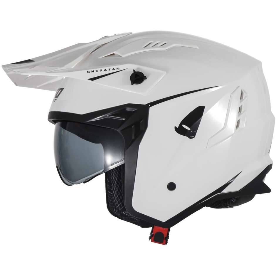Ufo SHERATAN JET White Motorcycle Helmet
