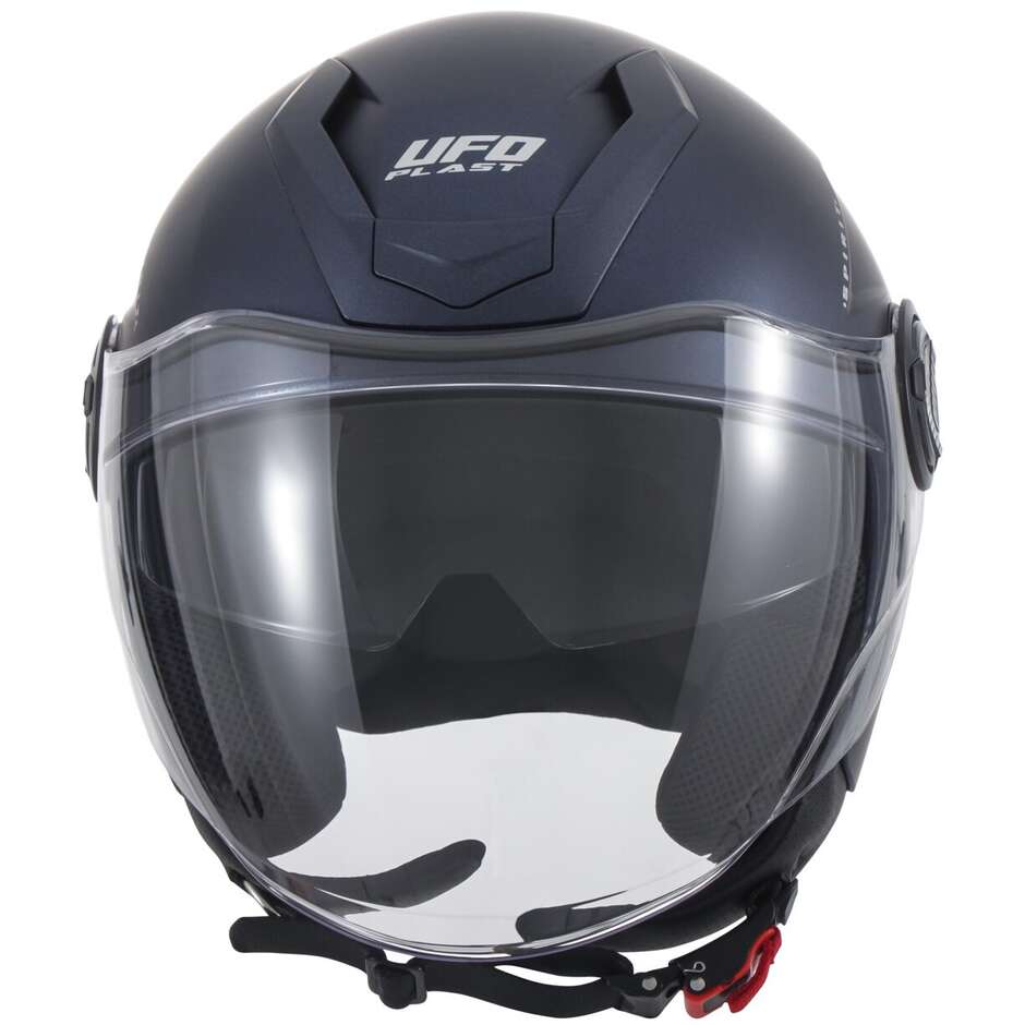 Ufo SPIRIT Blue Urban Jet Motorcycle Helmet