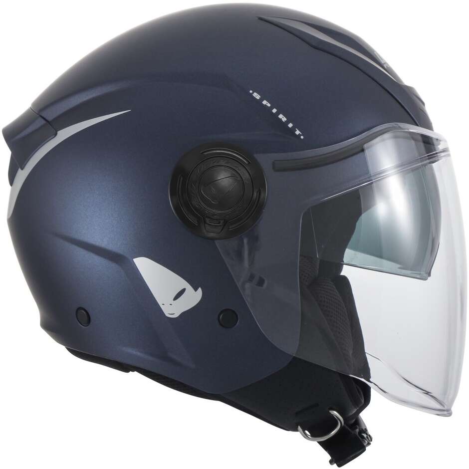 Ufo SPIRIT Blue Urban Jet Motorcycle Helmet