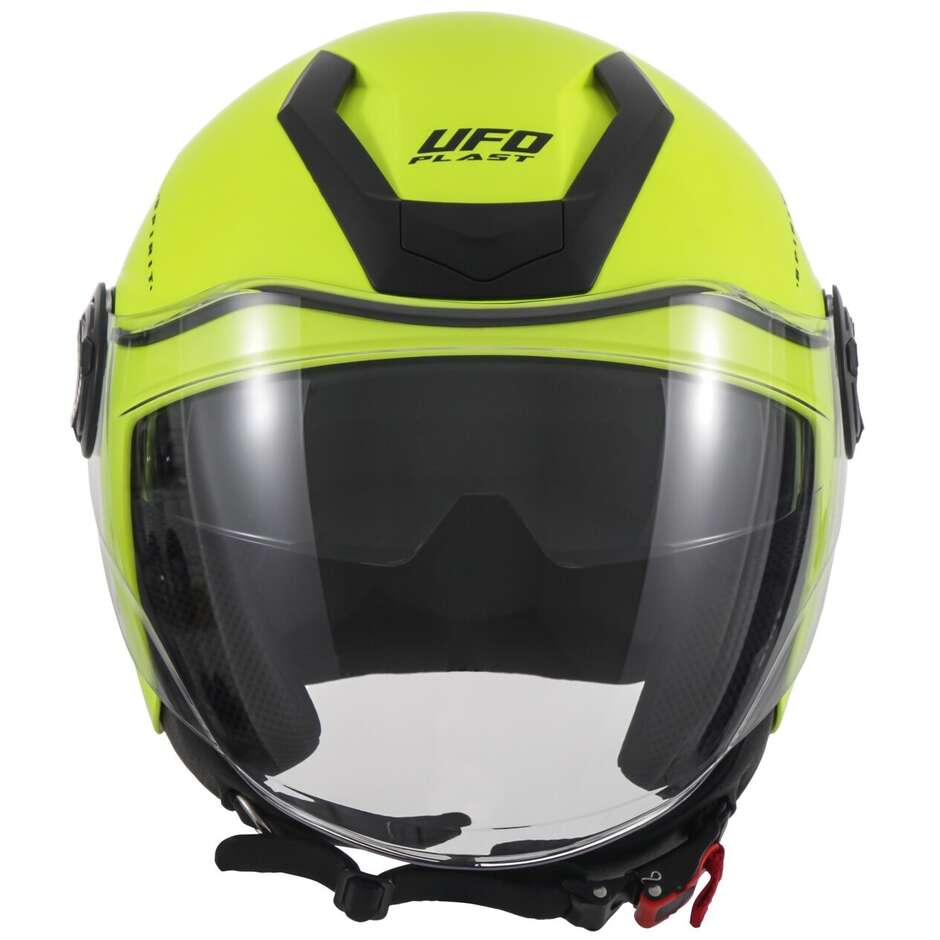 Ufo SPIRIT Urban Jet Motorcycle Helmet Fluo Yellow