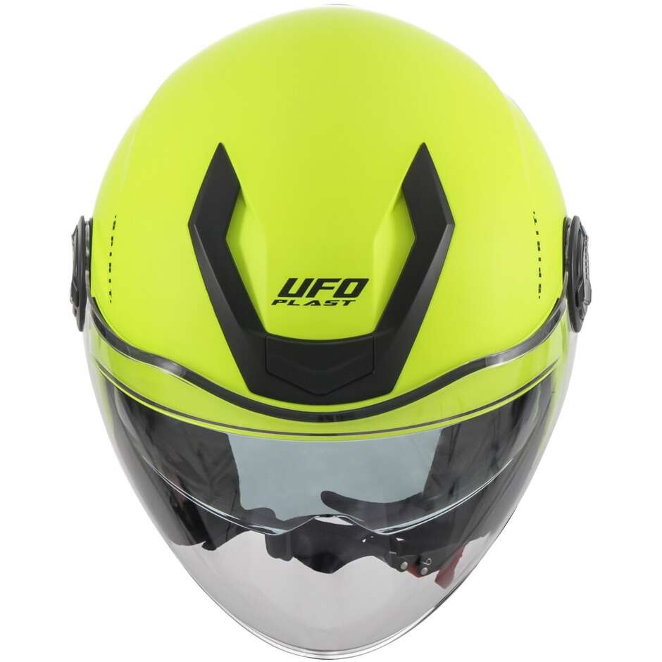 Ufo SPIRIT Urban Jet Motorcycle Helmet Fluo Yellow