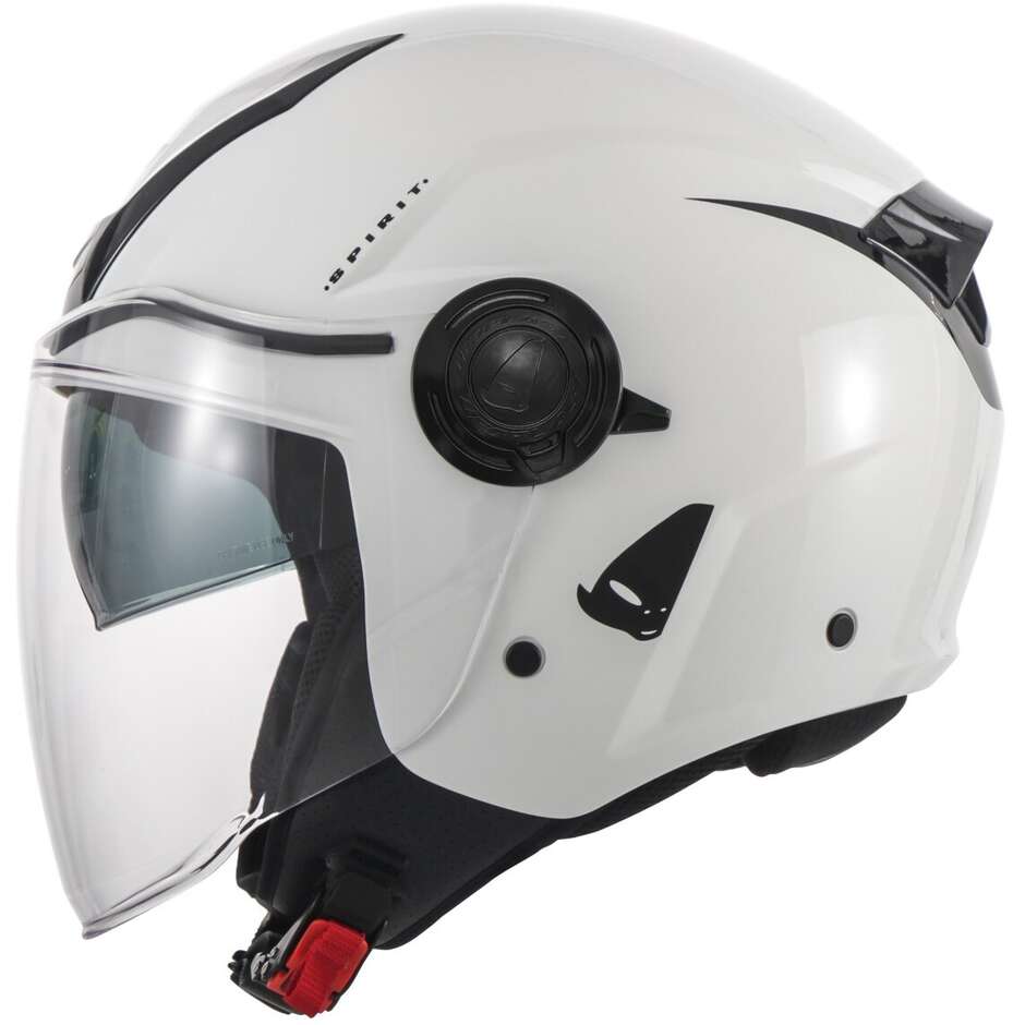 Ufo SPIRIT White Urban Jet Motorcycle Helmet