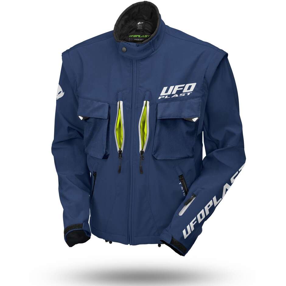 Ufo TAIGA Blue Enduro Motorcycle Jacket - Protections Included