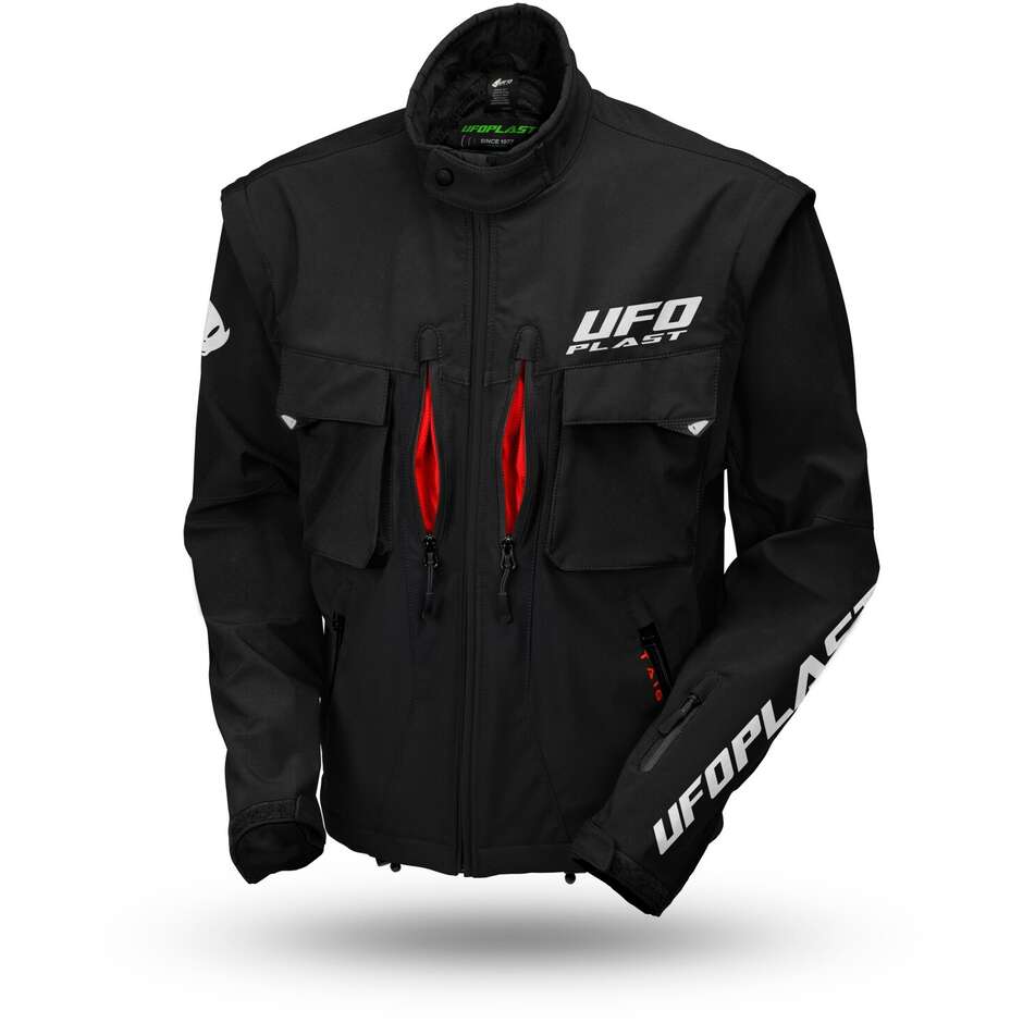 Ufo TAIGA Enduro Motorcycle Jacket Black - Protections NOT Included
