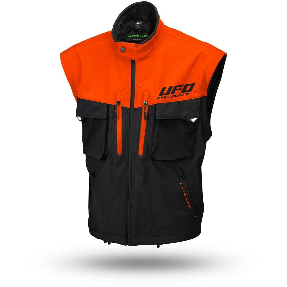 Ufo TAIGA Enduro Motorcycle Jacket Orange - Protections Included