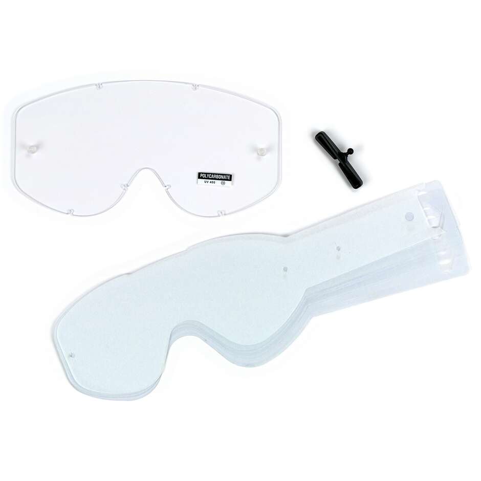 Ufo Transparent Lens for BULLET Mask + 10 tears