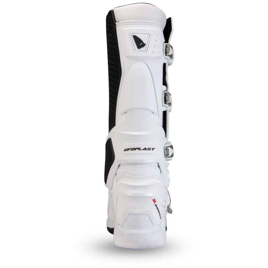 Ufo Xander White Black Moto Cross Boots