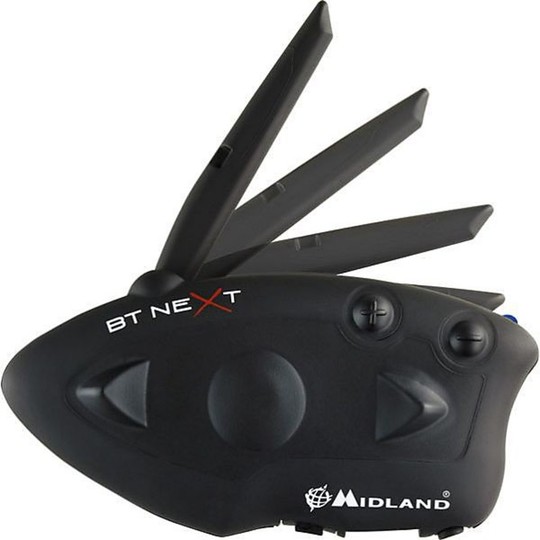Universal Bluetooth Intercom for Motorcycles Midland BT Next to a helmet