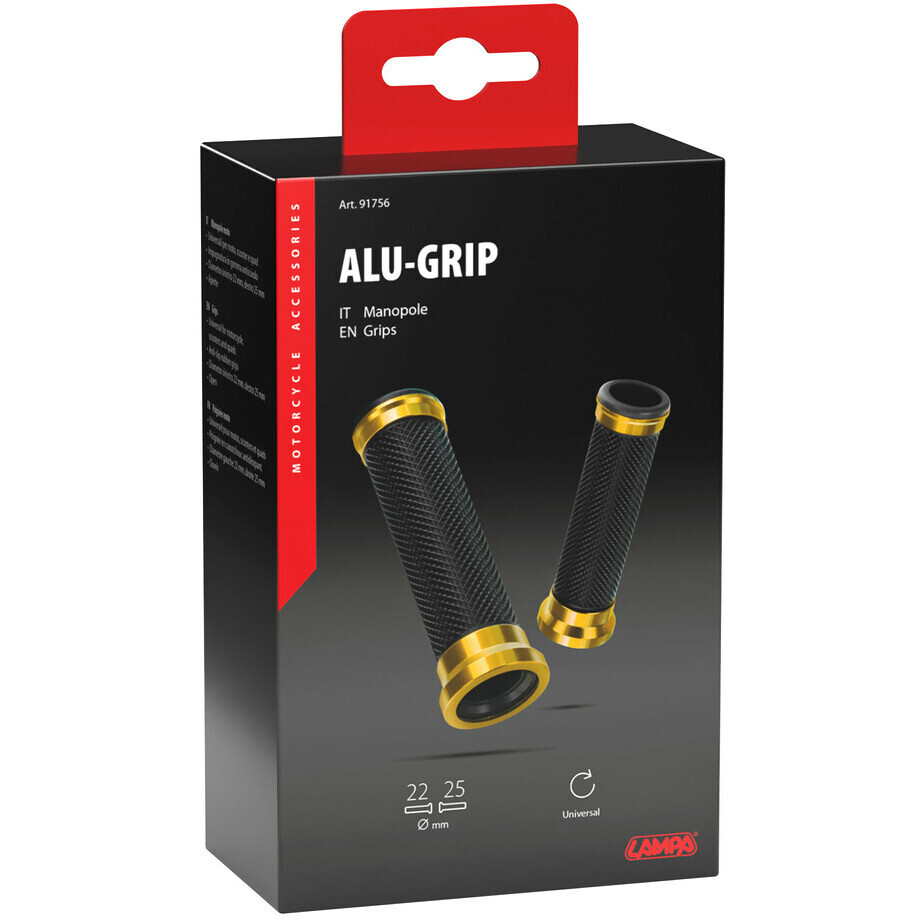 Universal-Motorradgriffe Lampa Alu-Grip Gold