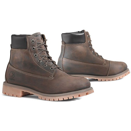 Urban Motorcycle Ankle Boots ELITE WP Brown