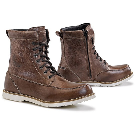 Urban Motorcycle Ankle Boots NAXOS WP Brown