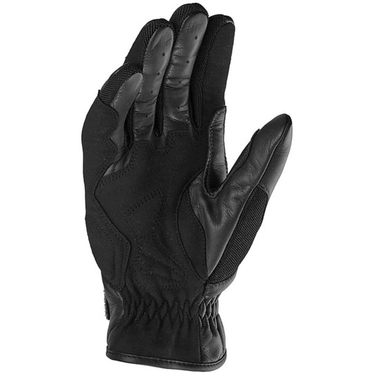Urban Spidi GARAGE Black Leather Motorcycle Gloves