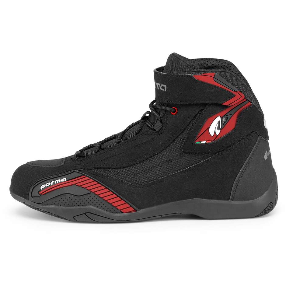 Urban Technical Motorcycle Shoes Forma GENESIS Black Red