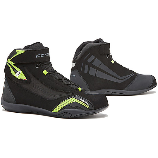 Urban Technical Motorcycle Shoes GENESIS Form Black Yellow