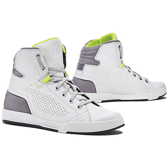 Urban Technical Motorcycle Sneakers Form SWIFT Flow White