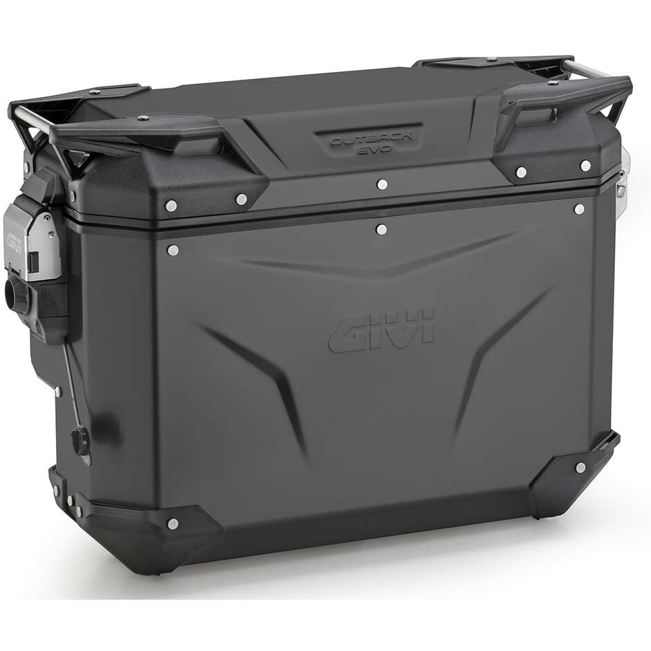 Valigia Laterale Destra Givi OBKEVS33 TREKKER OUTBACK EVO SMART SCANTONATA Black Line - Monokey Cam-Side