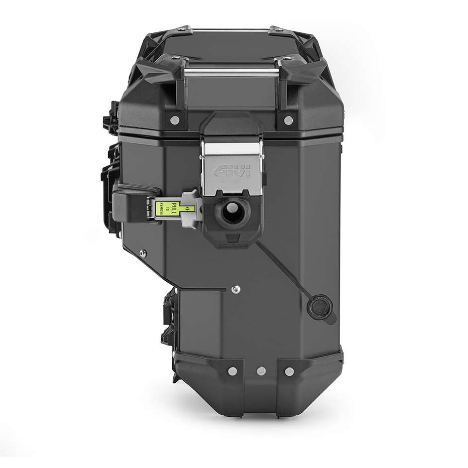 Valigia Laterale Destra Givi OBKEVS33 TREKKER OUTBACK EVO SMART SCANTONATA Black Line - Monokey Cam-Side