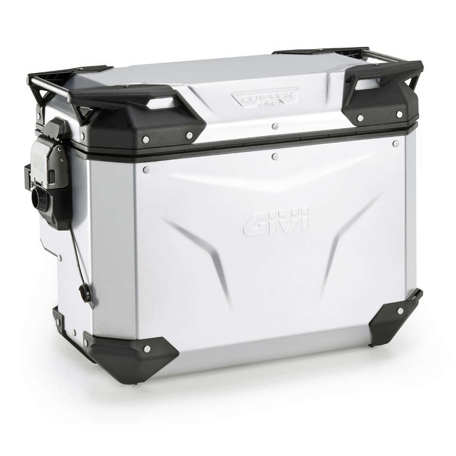 Valigia Laterale Destra Givi OBKEVS40 TREKKER OUTBACK EVO SMART SCANTONATA Alluminio Anodizzato - Monokey Cam-Side