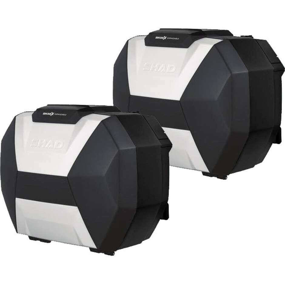 Valigie Moto Laterali Espandibili Shad SH38x Cover Alluminio - 3P / 4P System