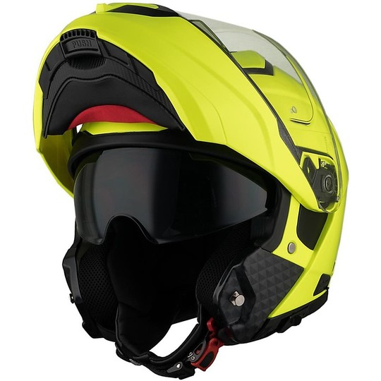Vemar SHARKI Solid Yellow Fluo Modular Motorcycle Helmet