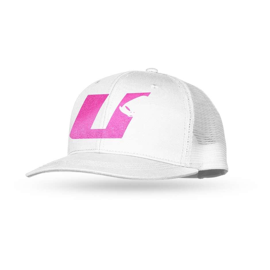 Ventilated UFO Cap with Alien Logo + U Pink White