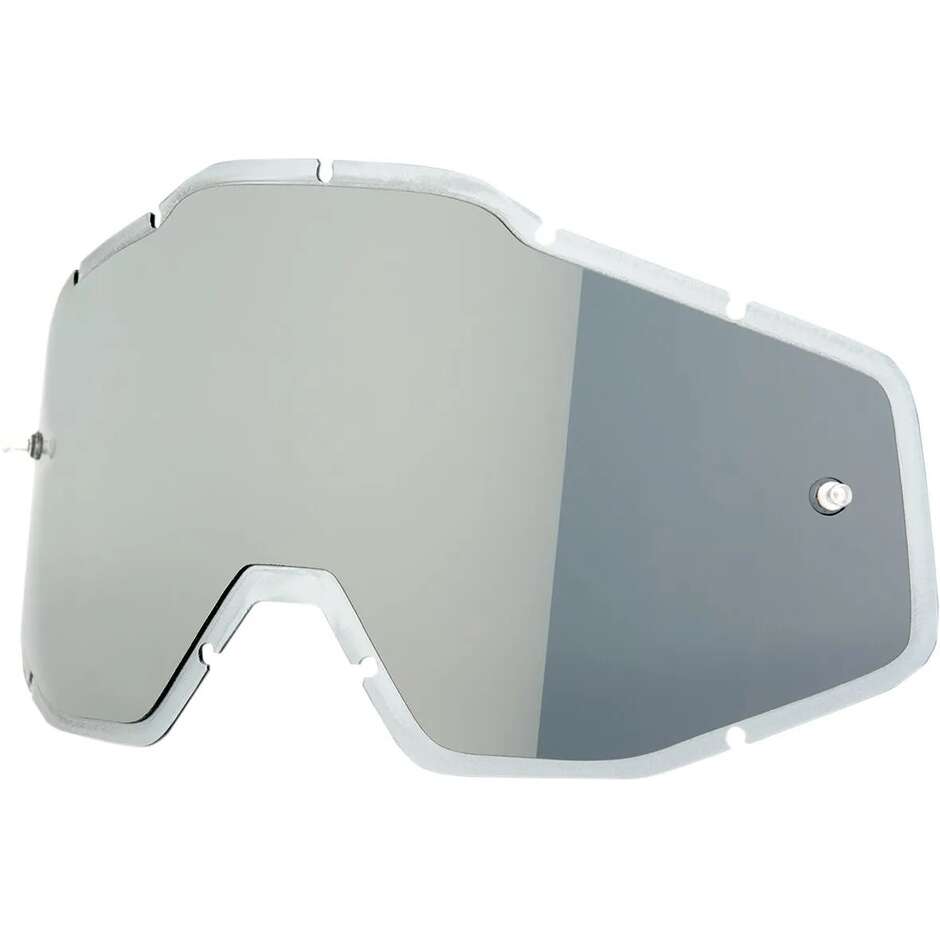 Verre de rechange pour lunettes 100% ACCURI / RACECRAFT / STRATA, miroir argenté