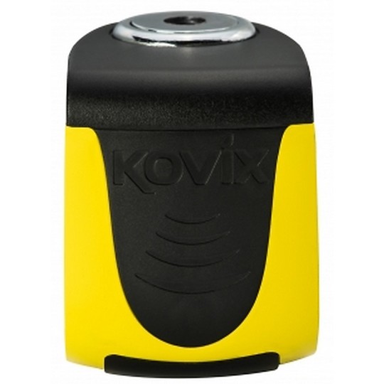 Verrou de disque de moto avec alarme sonore Kovix KS6 broche 5,5 mm jaune fluo