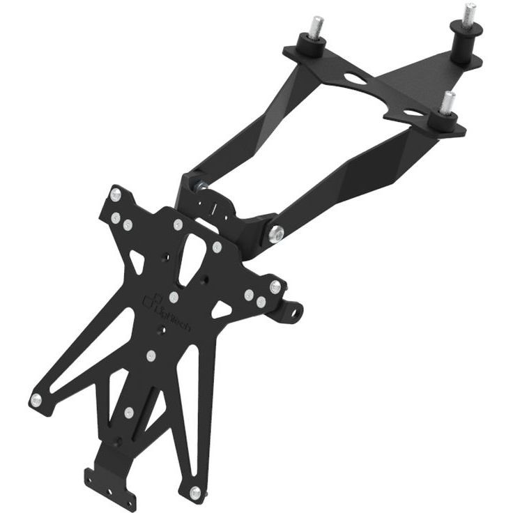 SEPTAR Universeller Kennzeichenhalter Für Motorrad Motard 50cc – Verstellbar & Kippbar, Stahl, Pulverbeschichtet