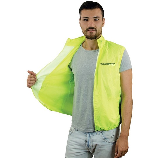 Vest High Visibility motorcycle Tj Marvin e053 Yellow Fluo